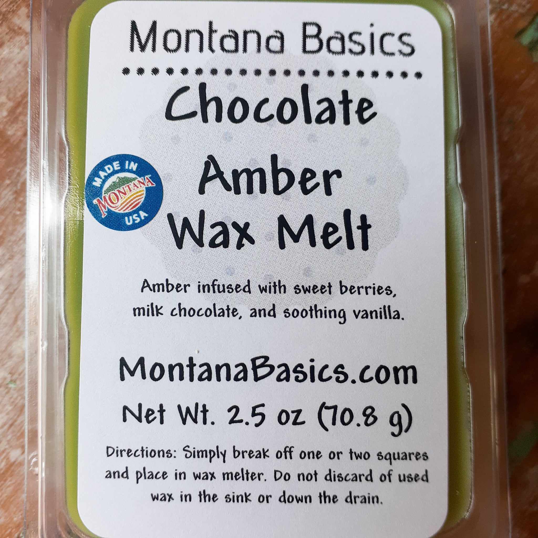 Chocolate Amber - Soy Wax Melt