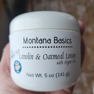 Lanolin & Oatmeal Lotion - with Argan Oil: WHITE TEA & PEAR